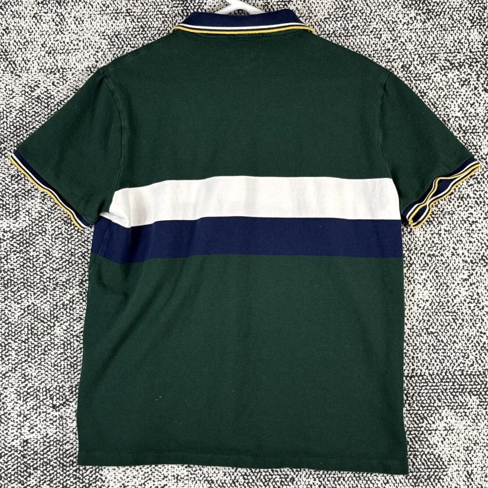 Polo Ralph Lauren Shirt Mens XL Custom‎ Slim Fit Short Sleeve Polo Rugby Green